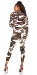 Sexy zkrácená bunda ve vojenském stylu ARMY