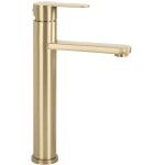 REA - Umyvadlová vysoká baterie Arcos Brush Gold REA-B6972