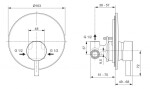 IDEAL STANDARD - CeraLine Baterie pod omítku s tělesem, chrom A6940AA