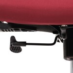 Kancelářská židle, potah bordó látka a černá síťovina MESH, houpací mech.