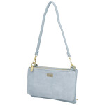 Stylová dámská semišová kabelka na rameno Amanda, světle modrá
