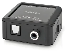 Nedis audio extraktor HDMI / Audio převodník / TosLink + koax výstup / 192kHz (ACON3425AT)