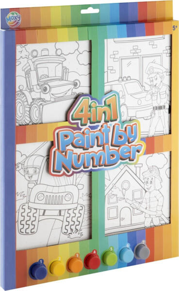 Malování podle čísel 4v1 kluci - Craft Creative