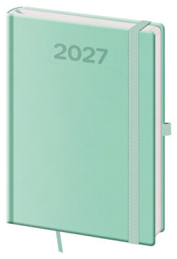 Diář 2027 denní A5 Print Pop - světle zelená