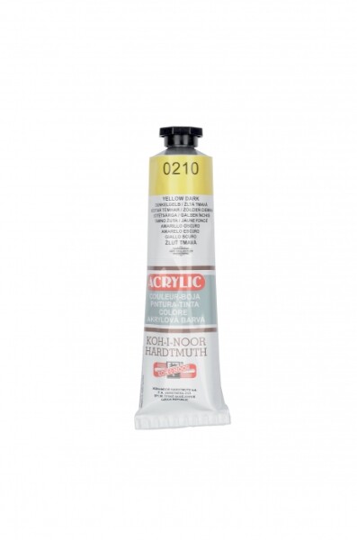 Akrylová barva Koh-i-Noor 40 ml - žlutá tmavá 0210