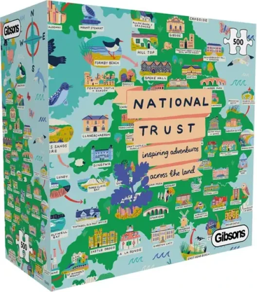 GIBSONS Puzzle National Trust: Po celé zemi