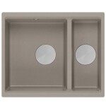 Quadron - Granitový dřez Logan 150 Beige Ocel HCQL5646U4-BS_U