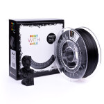 PLA filament satine black 1,75 mm Print With Smile 1kg