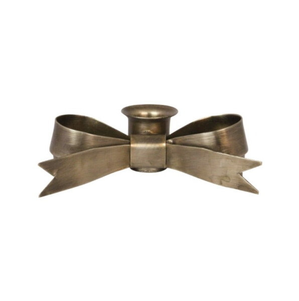 Strömshaga Kovový svícen Tove Bow Antique Brass, měděná barva, kov
