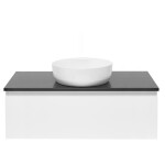 Koupelnová skříňka s krycí deskou SAT B-WAY 99x30x45 cm bílá lesk BWAY100WTK BWAY100WTK