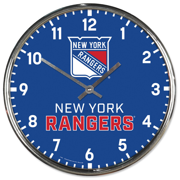 Wincraft Hodiny New York Rangers NHL Chrome Clock