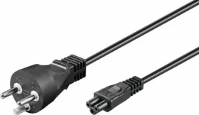 MicroConnect Power Cord DK Typ-K - C5 0.5m černá / dánská koncovka (PE120805)