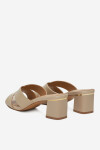 Pantofle Lasocki WYL3454-11Z Přírodní kůže (useň) - Lícová