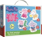 Trefl Puzzle Peppa Pig 4v1 (3,4,5,6 dílků) Baby - Trefl