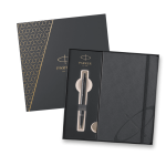 Dárková kazeta Parker IM Monochrome Titanium - sada kuličkové pero a zápisník