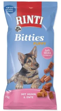 Rinti Bitties Puppy kuře a kachna / Pamlsky pro štěňata / 75 g (394-91304)