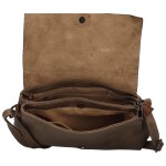 Trendy dámská koženková crossbody kabelka Daile, khaki