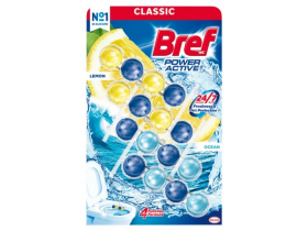 Bref Power Active Lemon/Ocean tuhý WC blok 4 x 50 g