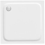 REA/S - Sprchová akrylová vanička Belmond White 80x80 Krytka kartáčované zlato KPL-14370