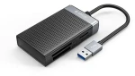 Orico CL4D-A3 černá/stříbrná / Čtečka paměťových karet / USB-A 3.0 / SD / microSD / CF / MS
