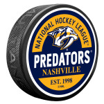 Mustang Puk Nashville Predators NHL Block Textured Puck