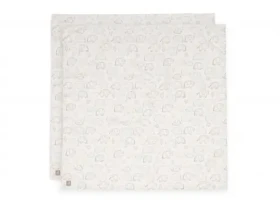 Jollein Pleny zavinovací 2 ks 115x115 cm Elephant Tales (535-852-68110)