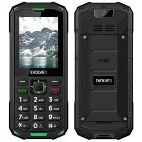EVOLVEO StrongPhone X5 černo-zelená / 2.4" / 0.3MP / Dual-SIM / IP68 (SGP-X5-GR)
