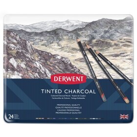 Derwent Tinted Charcoal 2301691 24 ks, tónované uhly