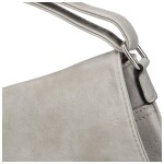 Dámské koženkové crossbody s klopou Debora, šedá