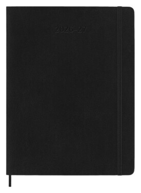 18měsíční diář Moleskine 2026-27 - měkké desky, XL, týdenní, černý