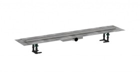 HANSGROHE - RainDrain Compact Sprchový žlab 100 cm, s roštem, kartáčovaná nerezová ocel 56170800