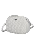 Trendy dámská koženková crossbody kabelka Fulla, šedá