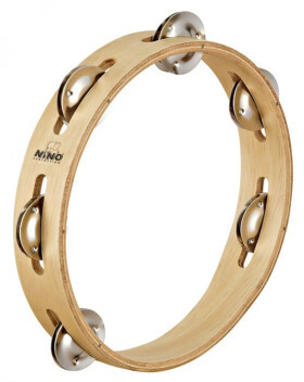 NINO Percussion NINO46 Wood Tambourine 8″