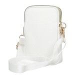 Jednoduchá crossbody koženková kapsa Selma, bílá