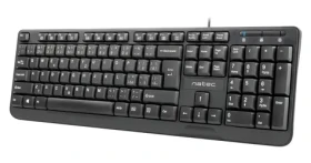 Natec Trout černá / Drátová klávesnice / CZ/SK layout / USB-A / Membránová (NKL-1151)
