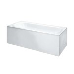 Laufen - Solutions Vana s konstrukcí a L-panelem pravým, 170x75 cm, bílá H2235360000001