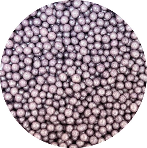 Dortisimo 4Cake Cukrovo-rýžové perly fialové perleťové 5 mm (60 g)