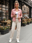 FashionStreet dámská růžová džínová bunda TY5597 XL