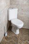AQUALINE - CLIFTON rohové WC kombi, dvojtlačítko 3/6l, zadní/spodní odpad, bílá FS1PK
