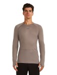 ICEBREAKER Mens Mer 200 ZoneKnit LS Crewe, Porcini velikost: M