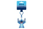 Přívěsek na klíče/Klíčenka Lilo a Stitch plast 11cm na baterie se světlem na kartě