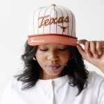 Gameday Social Dámská kšiltovka Texas Longhorns NCAA Pinstripe Script Five-Panel Rope Adjustable