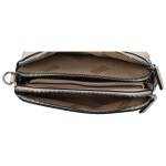 Pevná malá dámská koženková crossbody Rompo, béžová