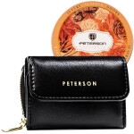 Módní dámská kožená peněženka Peterson Aurelia, černá