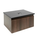 Koupelnová skříňka s žulovou deskou SAT Evolution 58x30x44,8 cm ořech mat SATEVO60NAZ SATEVO60NAZ