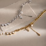 ELENYS Lucky Symbols – pozlacený náhrdelník 18K žluté zlato Délka: 40+5 cm / max. 45 cm