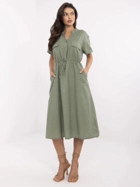 Šaty MI SK 109898.68 khaki jedna velikost