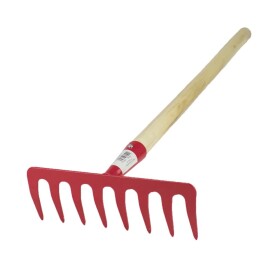 Hrabičky kovové, 7 zubů, dřevěná násada 60cm