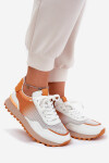 Kožené Sportovní Boty S Síťovinou Dámské Vinceza 66775 Oranžové 36