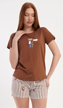 Dámské šortkové pyžamo Vienetta Secret Bear